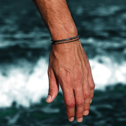 סט צמידים לגבר – לירון שחור