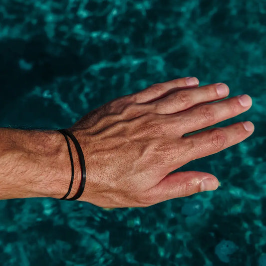 סט צמידים לגבר – לירון שחור