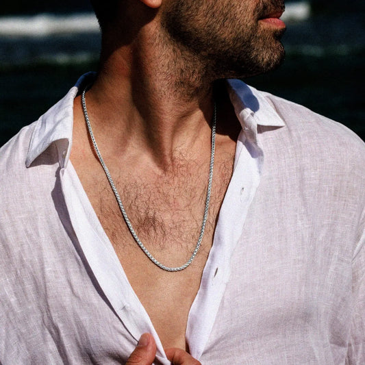 שרשרת לגבר - ריף כסף