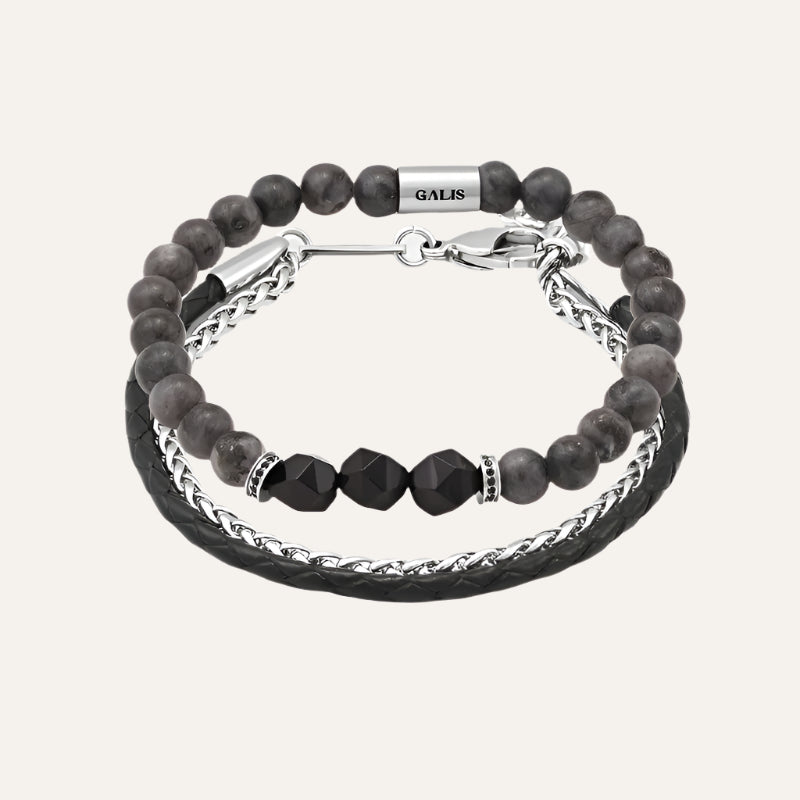 סט צמידים לגבר - סט כריסטיאן