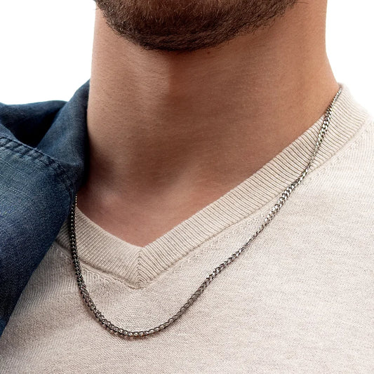 שרשרת לגבר - אשל כסף