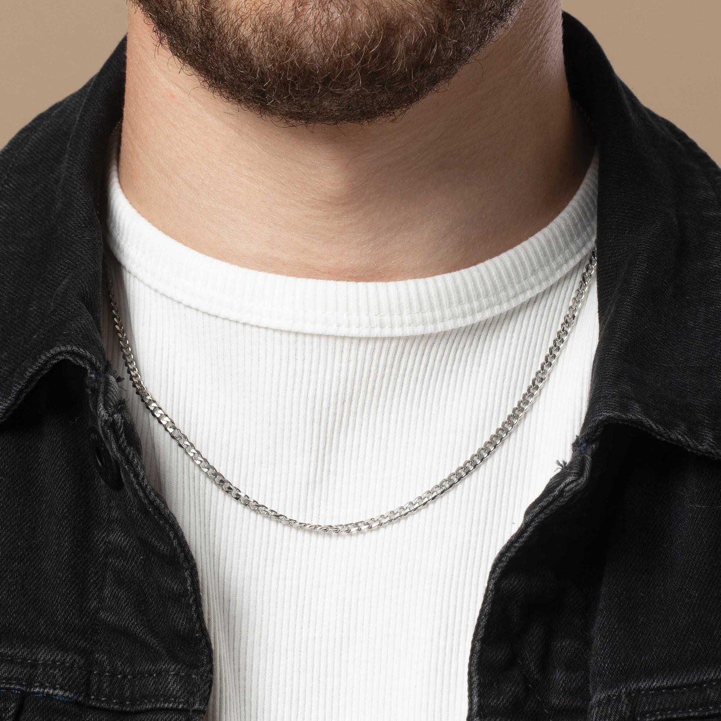 שרשרת לגבר - אשל כסף