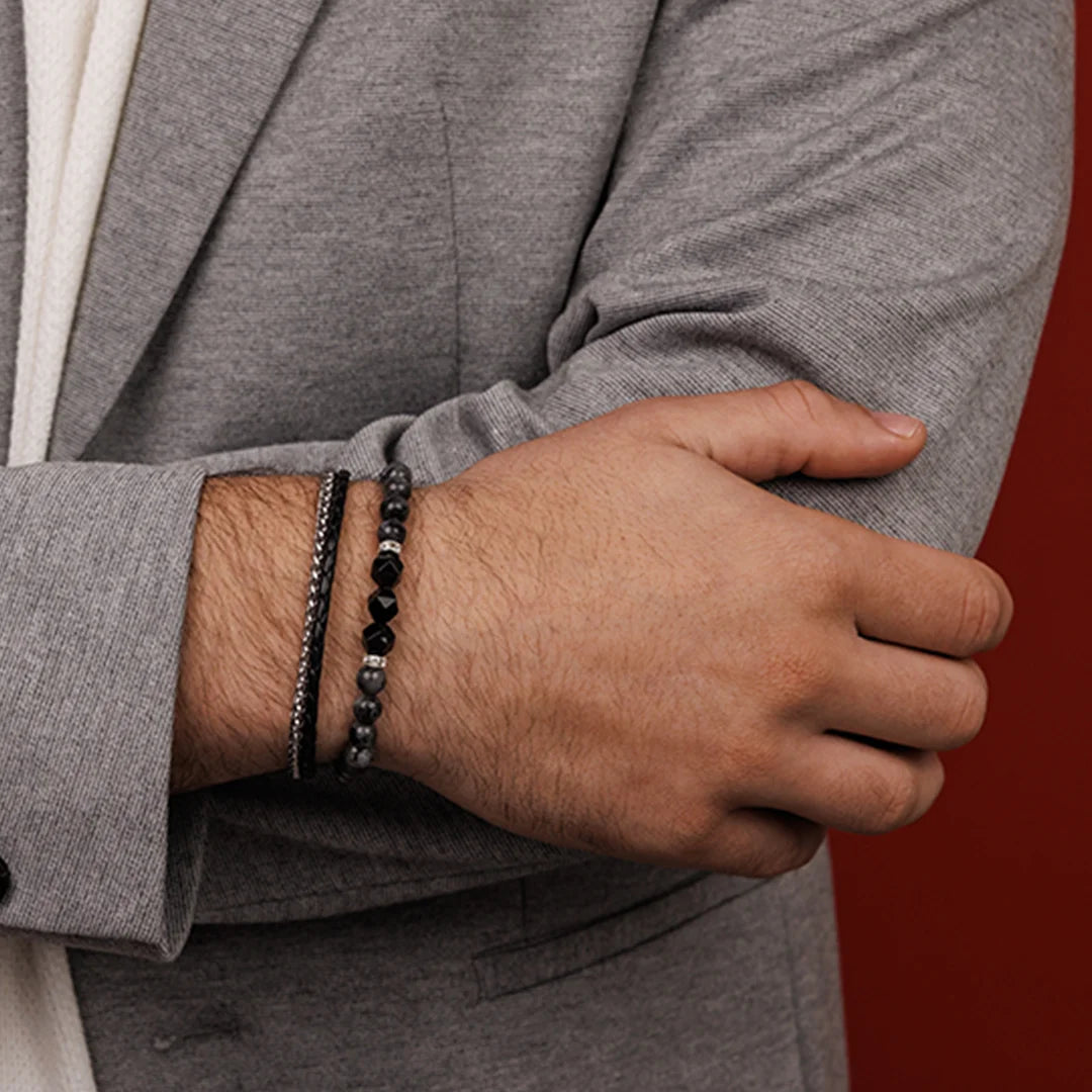 סט צמידים לגבר - סט כריסטיאן