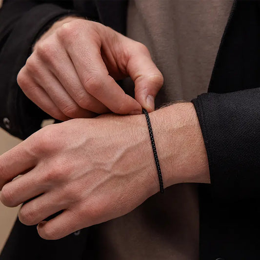 צמיד לגבר - פטריק שחור