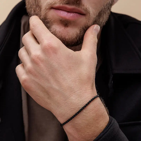 צמיד לגבר - פטריק שחור