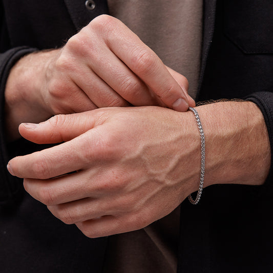 צמיד לגבר - פטריק כסף