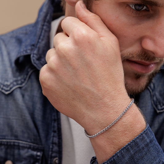 צמיד לגבר - פטריק כסף