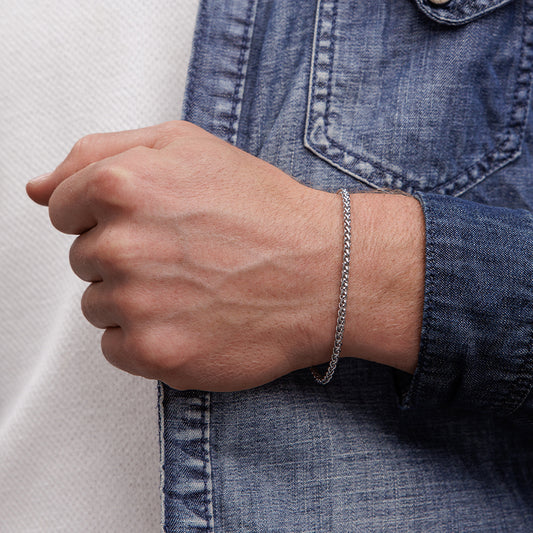 צמיד לגבר - פטריק כסף