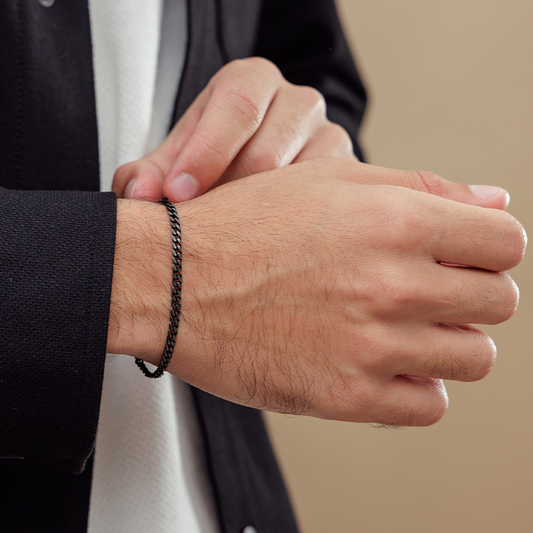 צמיד לגבר - ליאל שחור