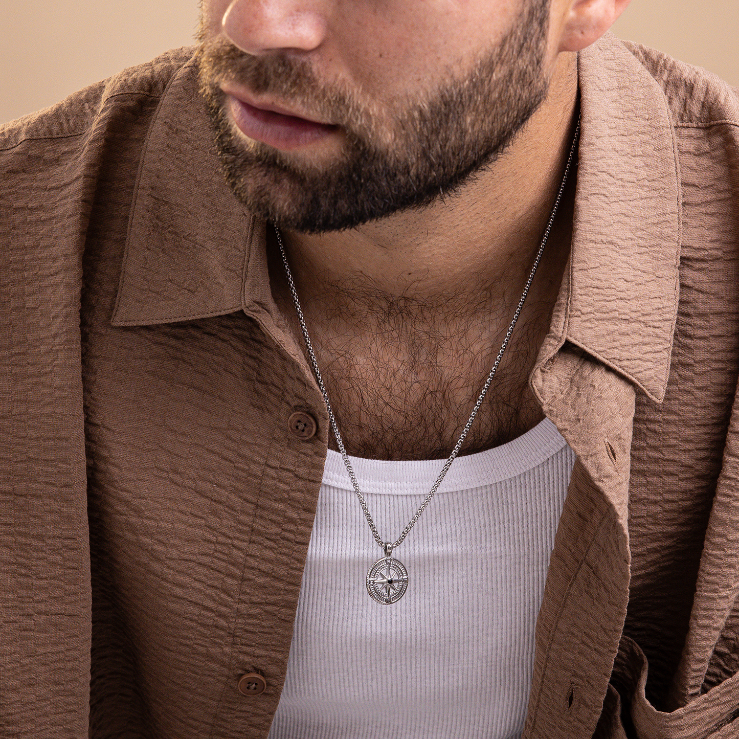 שרשרת חריטה לגבר - עידו כסף