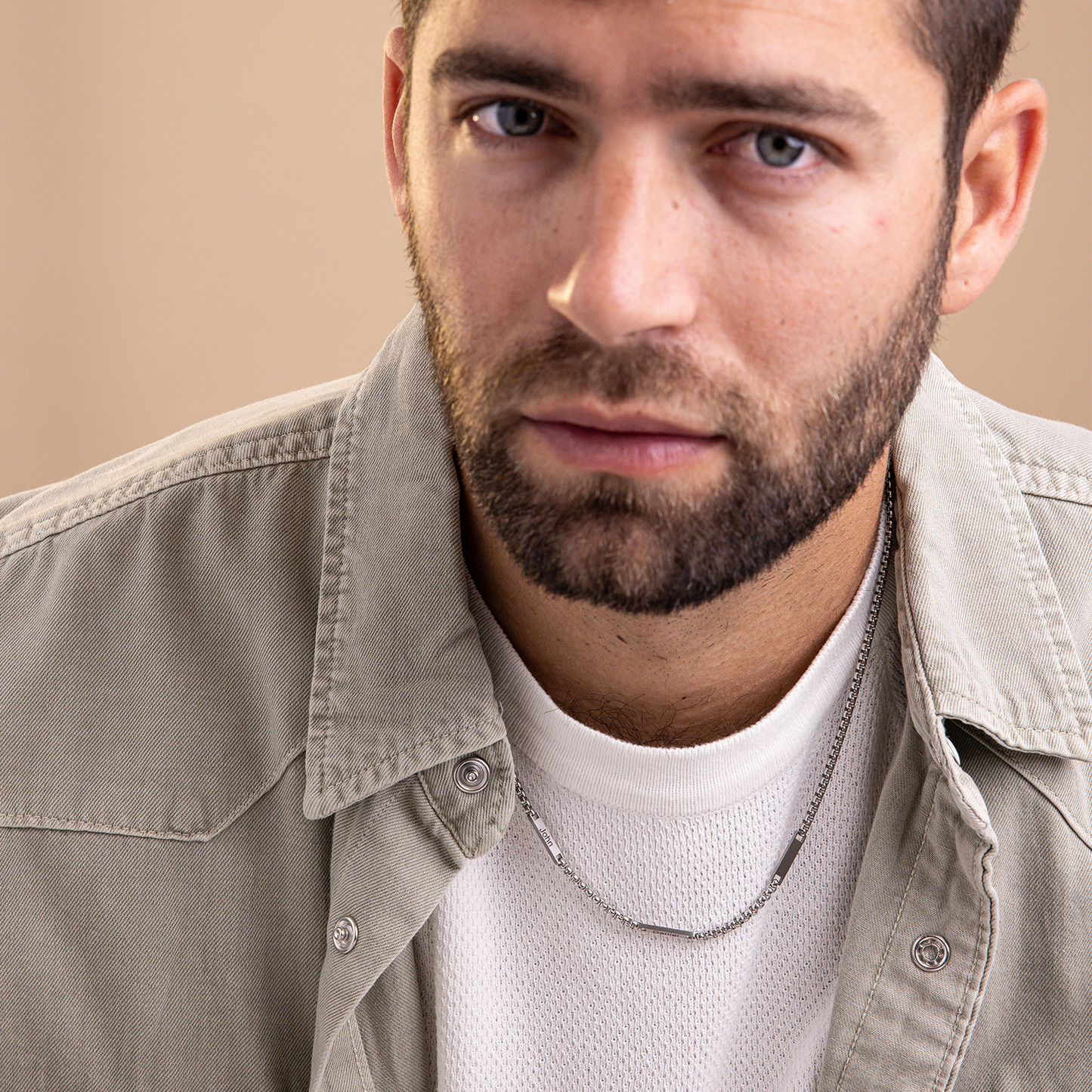 שרשרת חריטה לגבר - לאו כסף