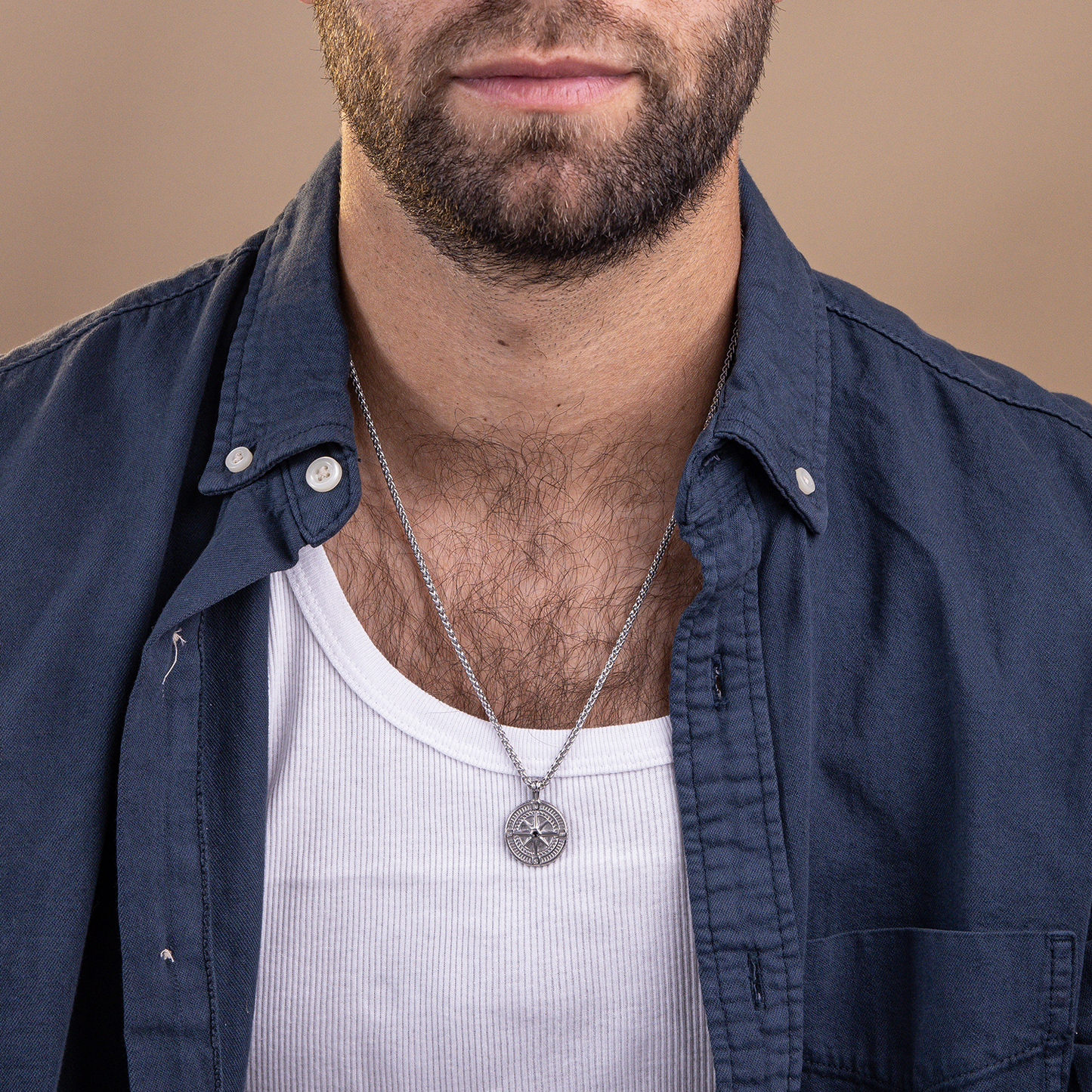 שרשרת חריטה לגבר - עידו כסף