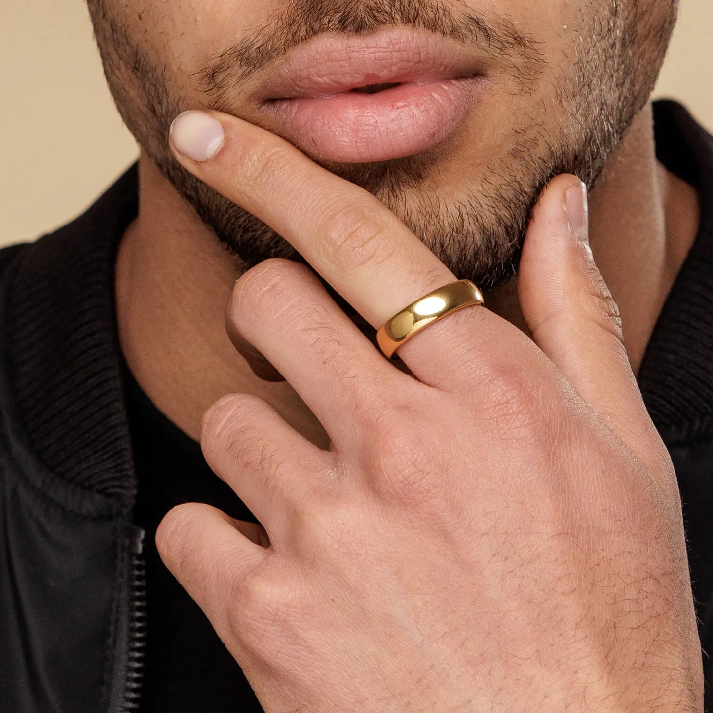טבעת לגבר - לוקאס זהב