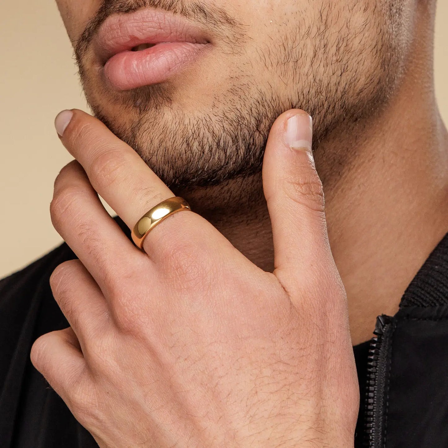 טבעת לגבר - לוקאס זהב