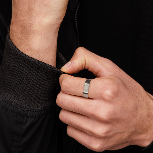 טבעת לגבר - חותם כסף